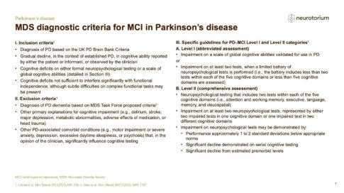 Parkinsons Disease – Non-Motor Symptom Complex and Comorbidities – slide 7